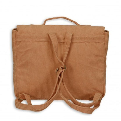 byASTRUP® Retro Rugzak – Corduroy | Voor iPad, Etui & A4 | 27,5x22x7 cm