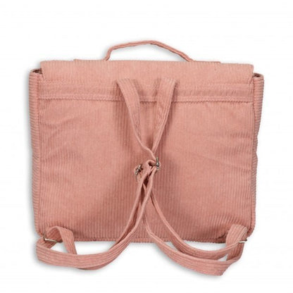 byASTRUP® Rugzak – Roze | Retro Corduroy | Voor iPad, Etui & A4-schetsblok
