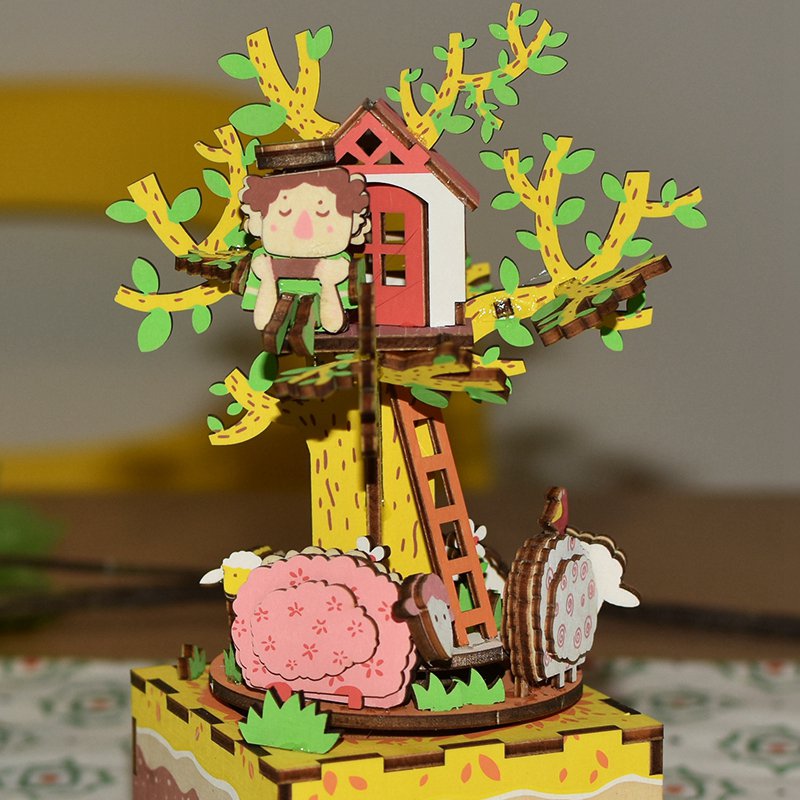 Muziekdoos 3D Tree House