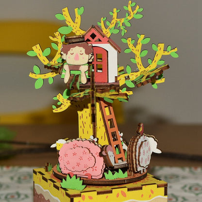 Muziekdoos 3D Tree House