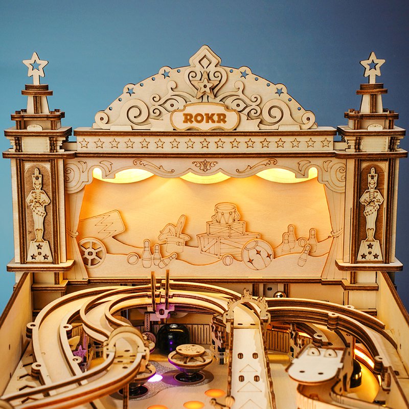 3D Houten Puzzel Pinball Machine