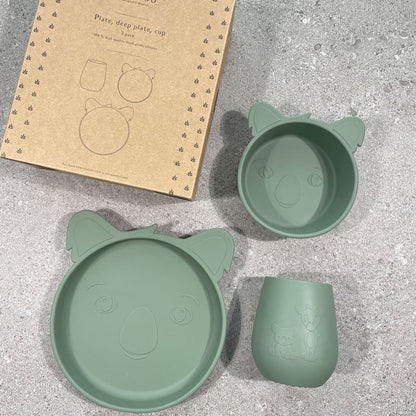 Judi siliconen dinerset 3-pack Koala