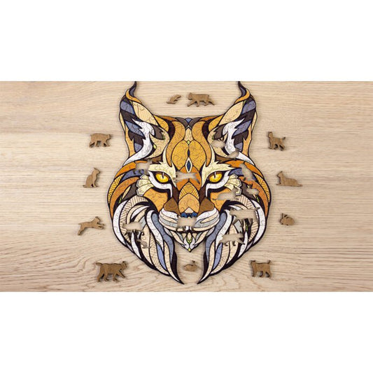 Legpuzzel Lynx Houten Box