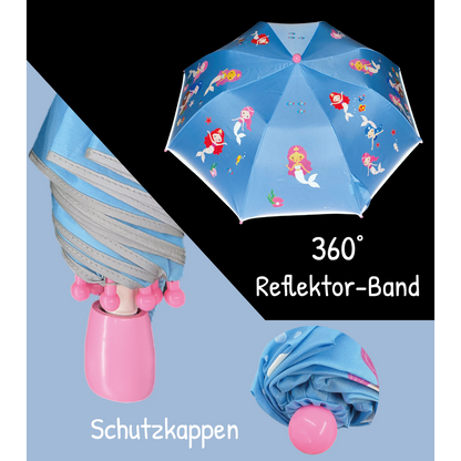 🧜‍♀️ HECKBO Zeemeermin Paraplu voor Kinderen – Magische Kleurverandering