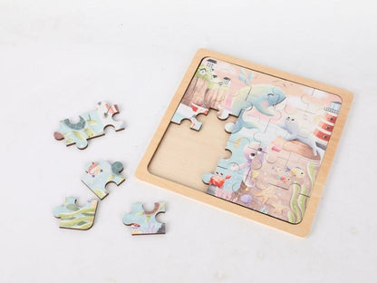 Houten Puzzel – Sea World | Ontdek de magie van de onderwaterwereld