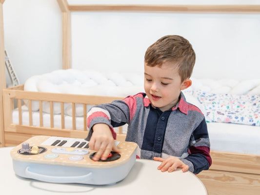 Houten Elektrische DJ-set met Microfoon & Licht- en Geluidseffecten