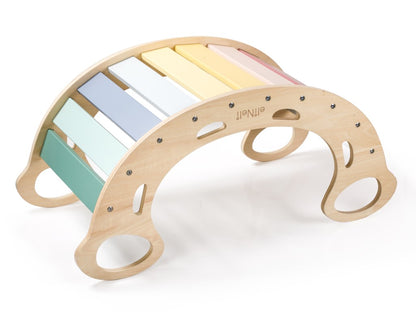 Houten Montessori Schommel 5-in-1 – Speel, ontdek en groei 🌈🌿