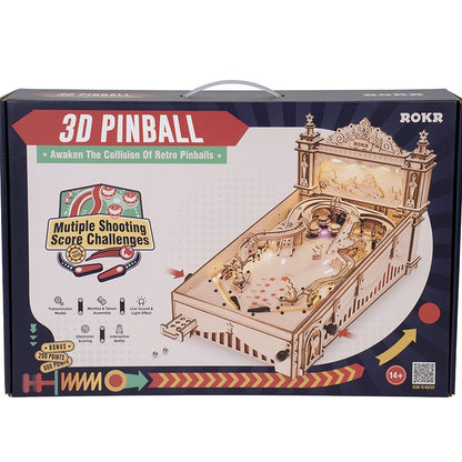 3D Houten Puzzel Pinball Machine
