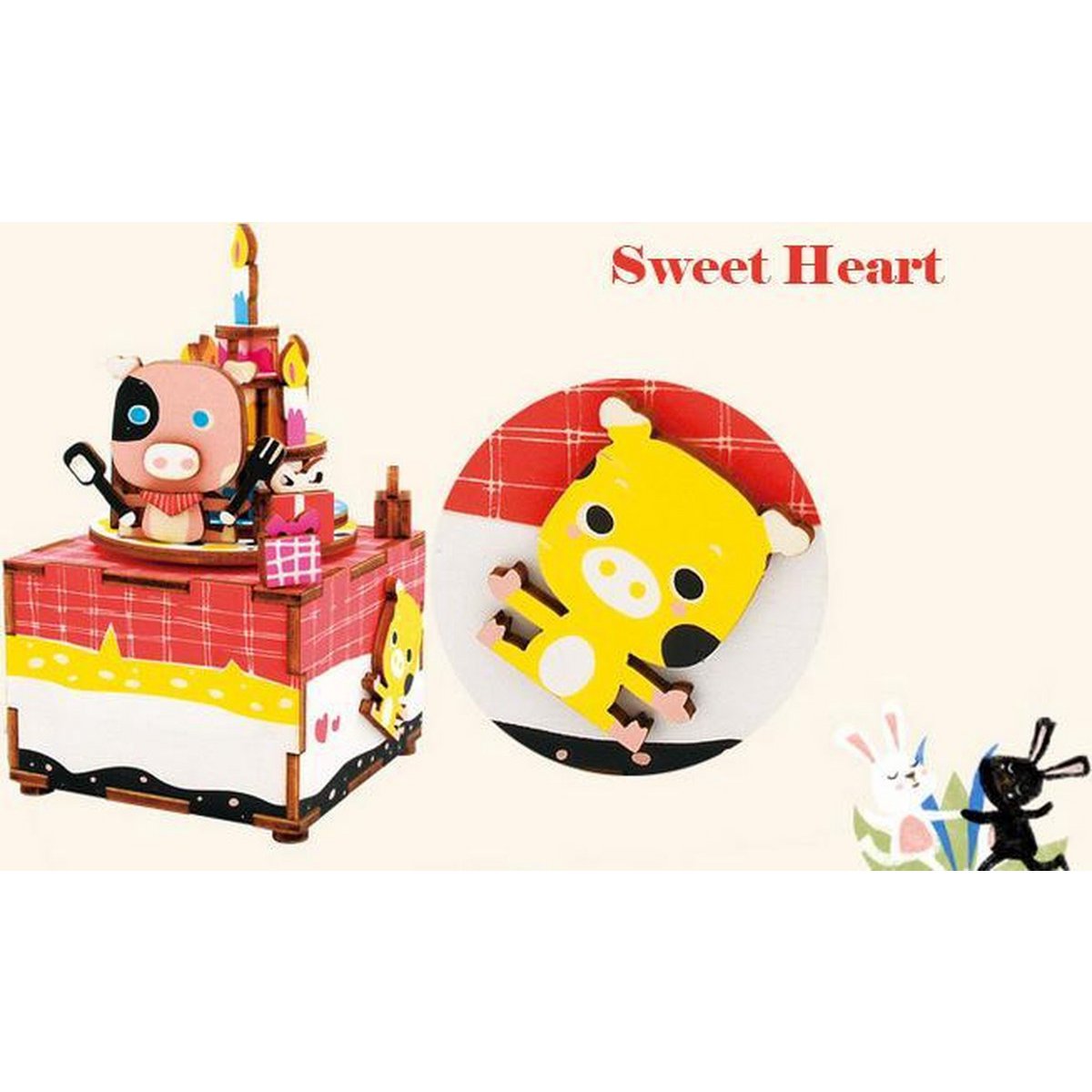 Houten puzzel 3D Puzzel Happy Birthday