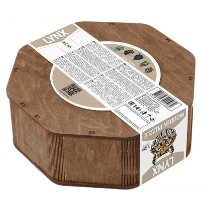 Legpuzzel Lynx Houten Box