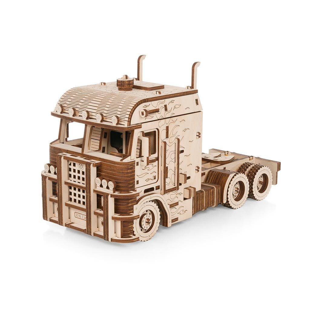 3D Houten Puzzel Truck Road King