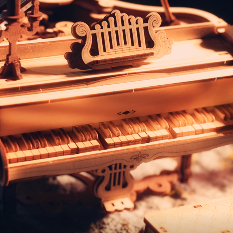 Hout 3D Puzzel Magic Piano