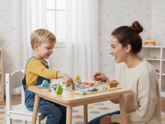 Touch & Find 2-in-1 tastspel – Montessori sensorisch speelgoed voor tastzin, motoriek en vormherkenning.