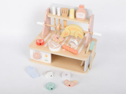 Houten BBQ Set