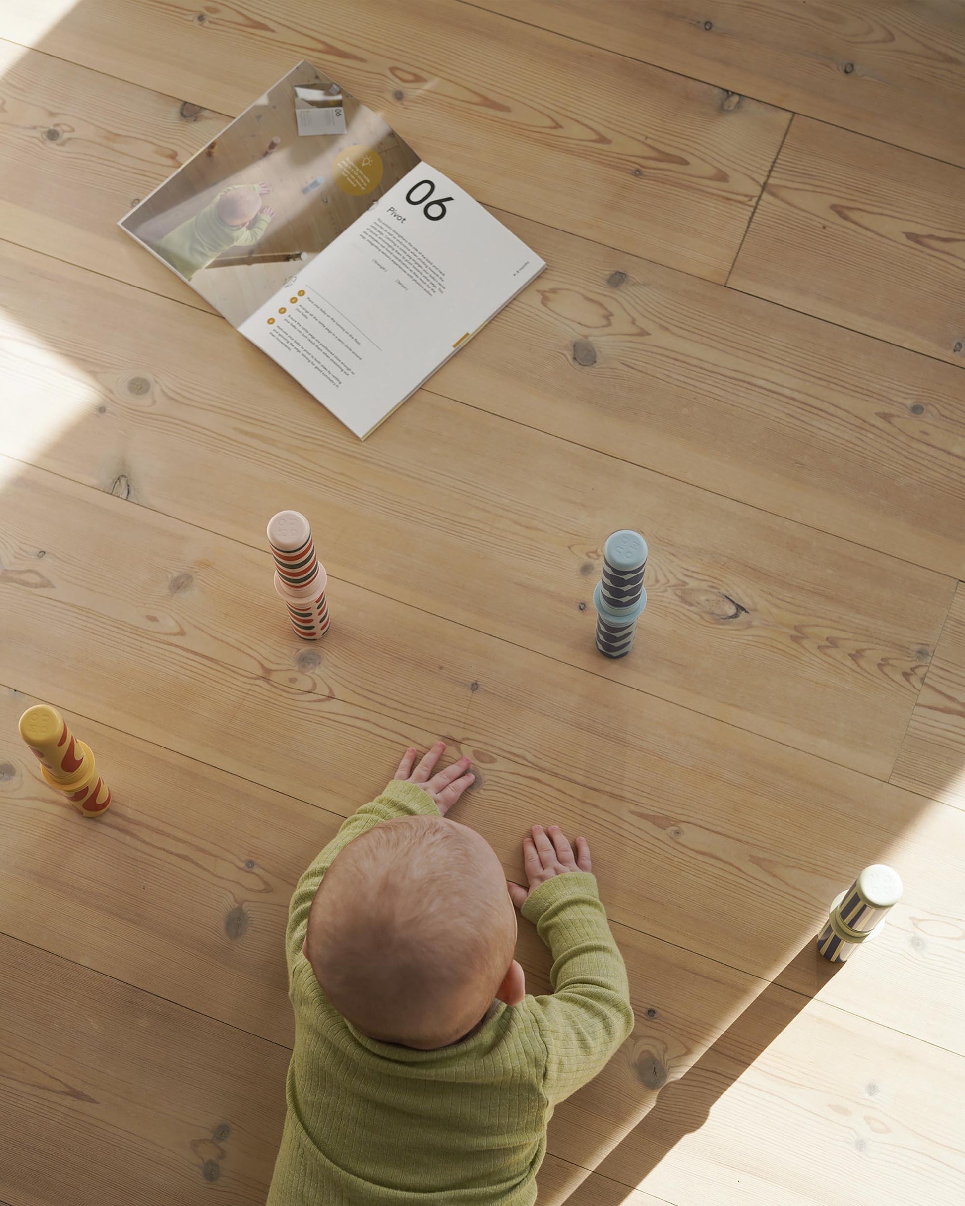 Rammelstokken met patronen – sensorisch speelgoed voor baby’s
