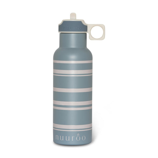 Nuuroo Waterfles – Blauwe Streep | 500 ml | Roestvrij Staal