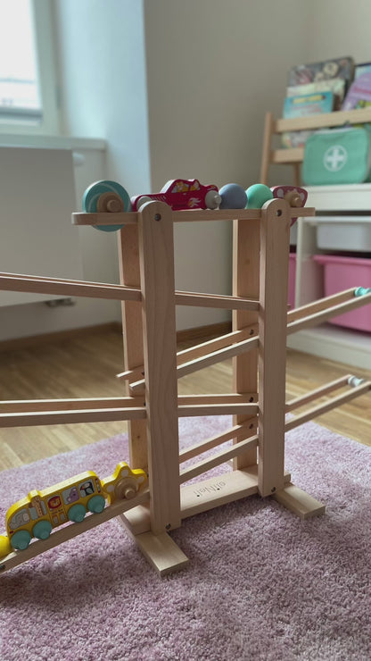 Houten Ballenbaan – Inclusief GRATIS Auto & Bus!
