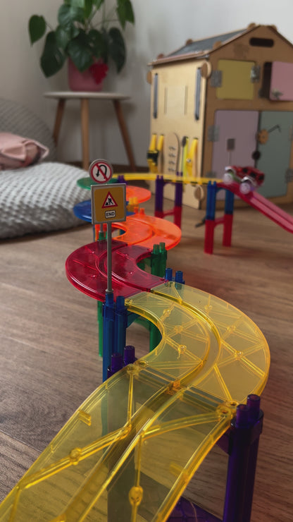 Magnetisch Creatief Bouwpakket met auto's - 100 pcs