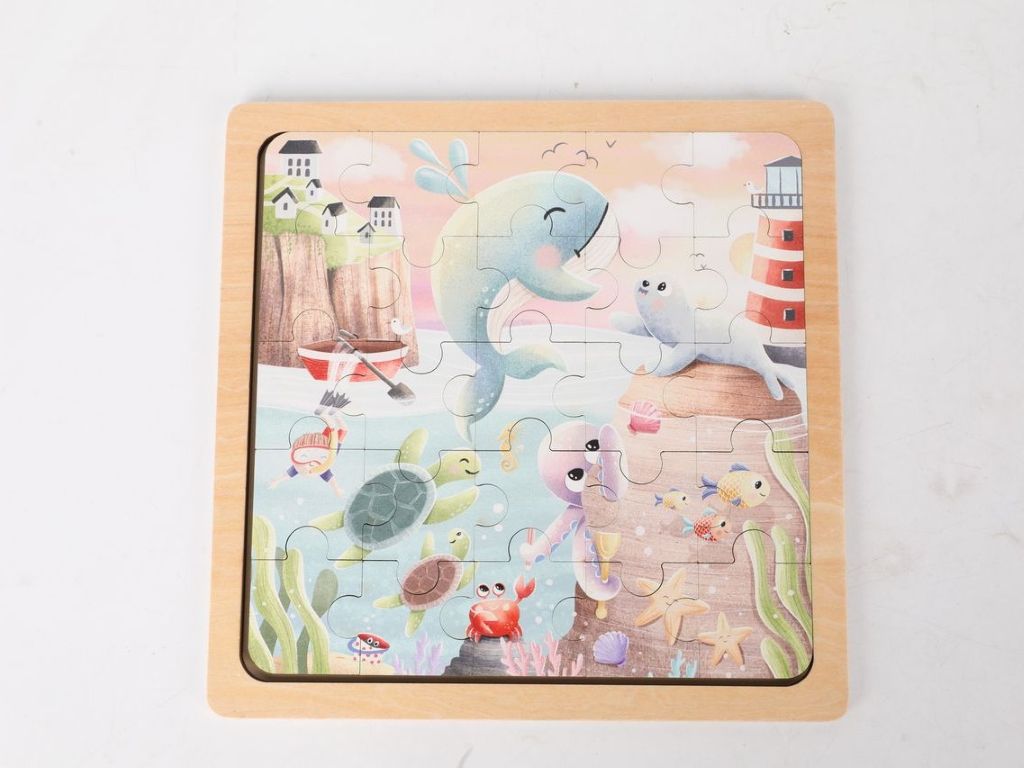 Houten Puzzel – Sea World | Ontdek de magie van de onderwaterwereld