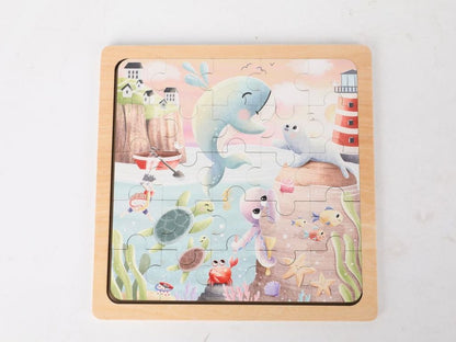 Houten Puzzel – Sea World | Ontdek de magie van de onderwaterwereld