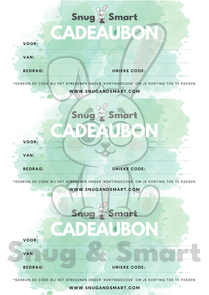 CARTE CADEAU Snug &amp; Smart